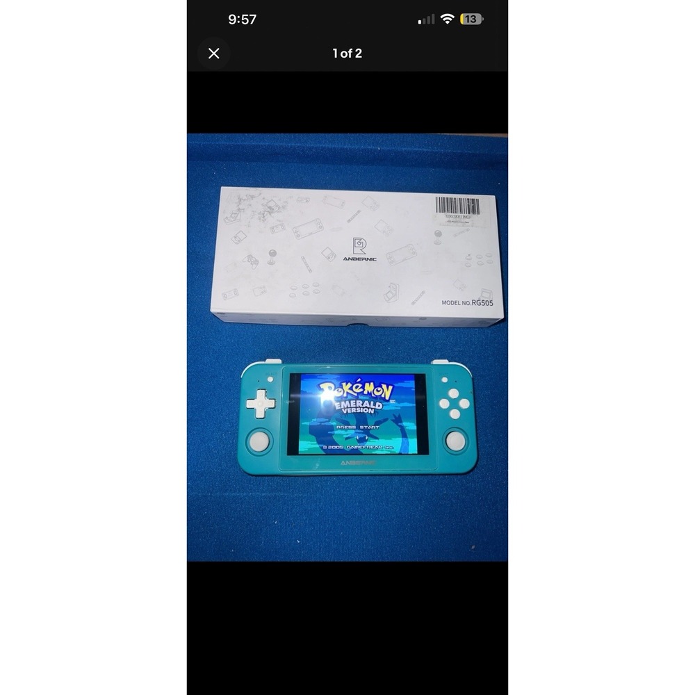 Anbernic RG505 Handheld Game Console Retro OLED Touch Screen, 128GB Micro SD